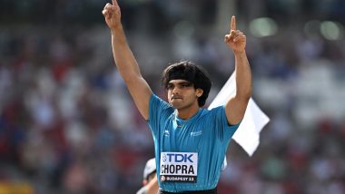 Neeraj Chopra Becomes First Indian to Win Gold Medal at World Athletics Championships, Pakistan's Arshad Nadeem Clinches Silver in Javelin Throw Event at Budapest 2023