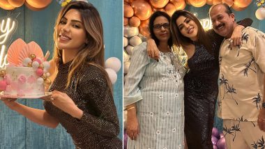 Nikki Tamboli Stuns in a Shimmery Black Outfit for Her Birthday Bash, Bigg Boss 14 Fame Shares Pics From the Intimate Celebration on Insta