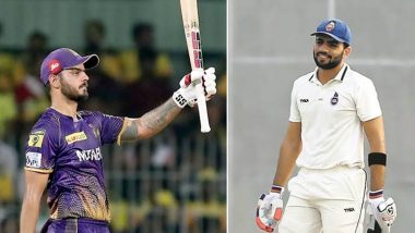 Nitish Rana and Dhruv Shorey Reportedly Set to Leave Delhi Cricket Team, KKR Star Requests For NOC From DDCA