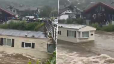 House Washed Away in Norway Video: Floodwaters Sweep Away Home After Dam Partially Bursts in Braskereidfoss, Scary Footage Surfaces