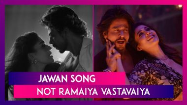 Jawan Song ‘Not Ramaiya Vastavaiya’: Shah Rukh Khan & Nayanthara Groove To The Electrifying Beats Of Anirudh In This Peppy Track