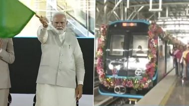 PM Narendra Modi Flags Off Metro Trains in Maharashtra's Pune, Inaugurates Several Other Projects (Watch Video)