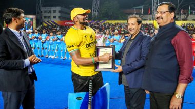 PR Sreejesh Plays His 300th International Match For India, Veteran Goalkeeper Honoured Ahead of Asian Champions Trophy Hockey 2023 Semifinal Clash Against Japan