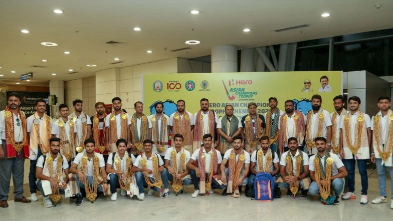 Asian Champions Trophy Hockey 2023: Pakistan Team Arrives in Chennai Ahead of Continental Tournament