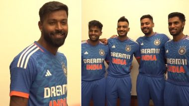 Hardik Pandya, Suryakumar Yadav And Other Indian Cricket Team Players Pose for Their Headshot Session Ahead of IND vs WI 1st T20I 2023 (Watch Video)