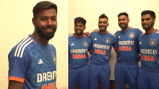 Hardik Pandya, Suryakumar Yadav And Other Indian Cricket Team Players Pose for Their Headshot Session Ahead of IND vs WI 1st T20I 2023 (Watch Video)