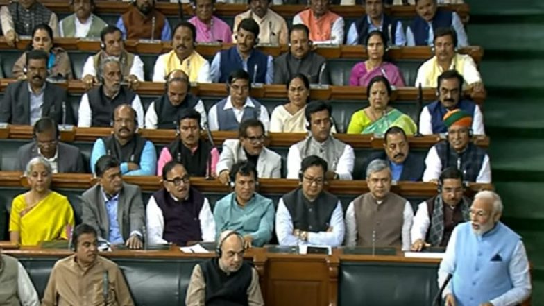 PM Narendra Modi Speech in Lok Sabha Live Streaming Video: Watch Prime Minister’s Reply to No-Confidence Motion in Lower House of Parliament Today