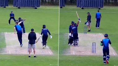 Prithvi Shaw Smashes 65 Runs Off 39 Balls During Northamptonshire’s Practice Match (Watch Video)