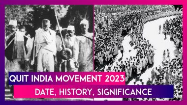 Quit India Movement 2023: Date, History, Significance Of Historic Event Launched By Mahatma Gandhi During India’s Freedom Struggle