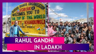 Rahul Gandhi In Ladakh: Congress Leader Meets Army Veterans In Leh During His Visit