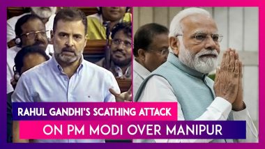 Rahul Gandhi In Lok Sabha: Congress MP’s Scathing Attack On PM Modi Led Centre; Says ‘BJP Murdered India In Manipur’