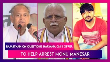 Nuh Violence: Rajasthan CM Ashok Gehlot Attacks Haryana CM Manohar Lal, Questions His Offer To Help Arrest Monu Manesar