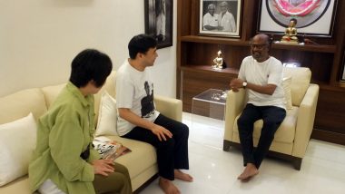 Jailer FDFS: Couple Travels All the Way to Chennai From Japan To Watch Rajinikanth’s Action-Entertainer (View Pic & Watch Video)