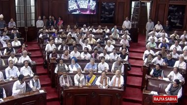 Delhi Services Bill Passed by Parliament: Setback for Arvind Kejriwal As Rajya Sabha Passes National Capital Territory of Delhi Amendment Bill With 131 Votes in Favour, 102 Against (Watch Video)