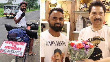 Kumar Sanu’s Fan From Rajasthan Cycles 1200 km to Mumbai To Meet the Legendary Singer (View Pics & Watch Video)