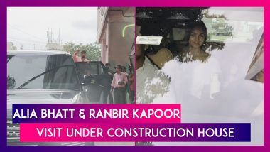 Alia Bhatt And Ranbir Kapoor Visit Their Under Construction House In City