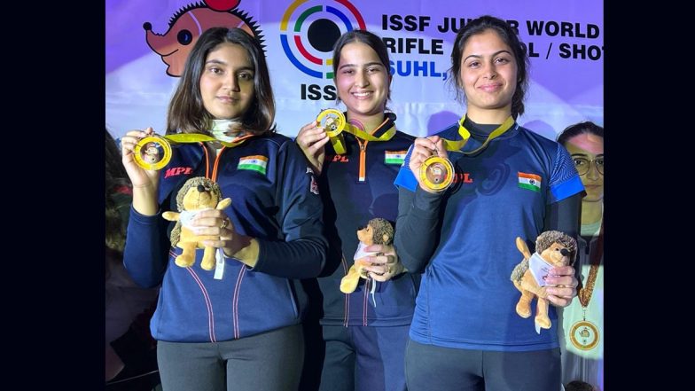 ISSF World Championship 2023: Rhythm Sangwan, Manu Bhaker & Esha Singh ...