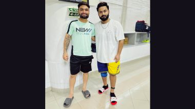 Rinku Singh Shares Frame Together With Rishabh Pant While Preparing at the NCA Ahead of India vs Ireland T20I Series (See Pic)