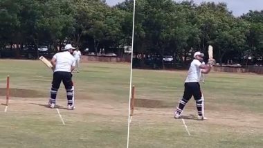 Rishabh Pant Effortlessly Hits a Six As He Returns to Batting on His Road to Recovery, Video Goes Viral