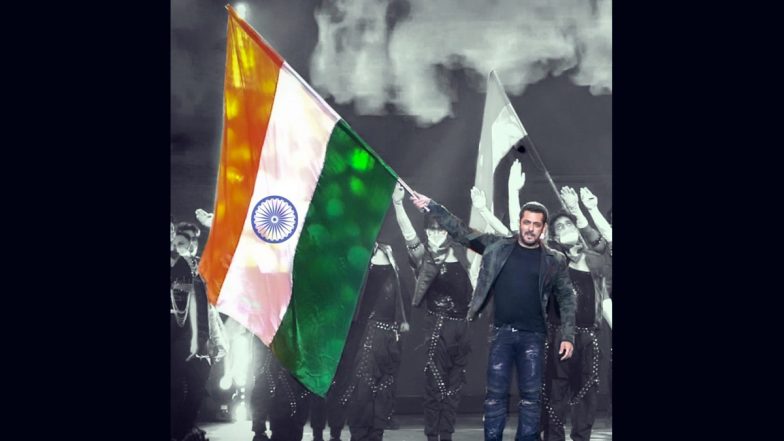 Independence Day 2023: Salman Khan Extends Wishes on August 15, Shares Picture With Indian Flag (View Pic)