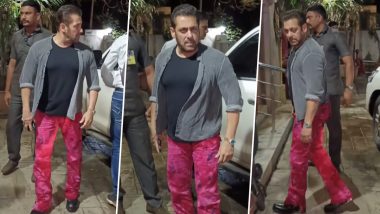 Bhai in Pink! Salman Khan Hops Onto 'Barbiecore' Bandwagon in Hot Pink Pants (See Pic)