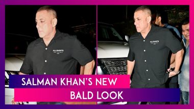 Tiger 3 Star Salman Khan Stuns Fans With His New Bald Look, Attends Raj Kundra's Star-Studded Dinner Party