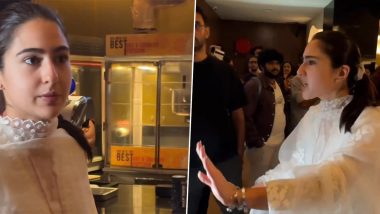 Sara Ali Khan Yells at Cameramen for Clicking Her Pictures and Invading Her Privacy at a Multiplex (Watch Video)