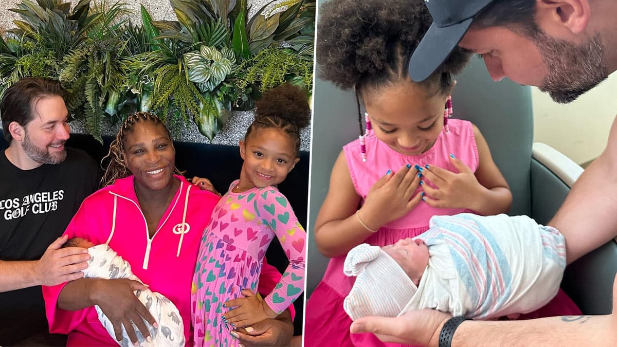 Serena Williams, Husband Alexis Ohanian Announce Birth of Second Child;  Couple Share Adorable Pics | 🎾 LatestLY