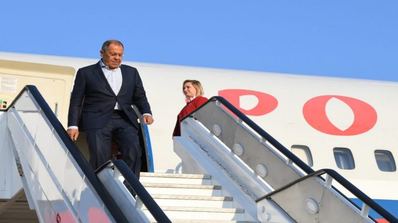 BRICS Summit 2023 in Johannesburg: Russian Foreign Minister Sergey Lavrov Arrives at BRICS Meet in South Africa
