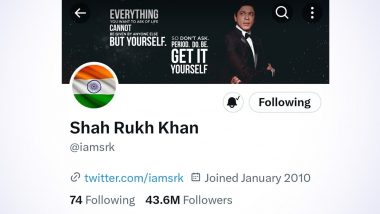 Shah Rukh Khan Changes His X Display Pic to Tiranga Adhering to PM Modi’s ‘Har Ghar Tiranga’ Campaign, Loses His Verified Badge (View Pic)