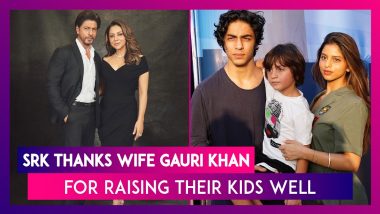 Shah Rukh Khan Thanks Wife Gauri Khan For Raising Their Kids Well, Says ‘Suhana Is So Articulate’