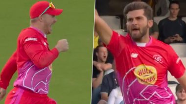 Shaheen Afridi Strikes With His First Ball Once Again, Dismisses Jason Roy During Oval Invincibles vs Welsh Fire the Men’s Hundred 2023 Match (Watch Video)