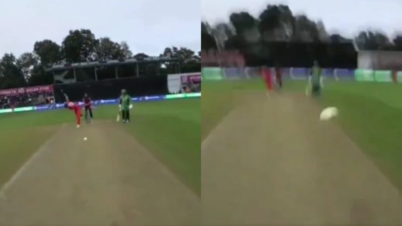 Shaheen Afridi’s Fierce Bouncer During The Hundred 2023 Gets Captured On Helmet Cam, Video Goes Viral!