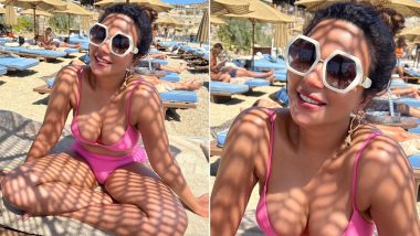 Shama Sikander Shows Ample Cleavage in Pink Bikini As She Chills by the Beach; Check Out Her Sunkissed Pic!