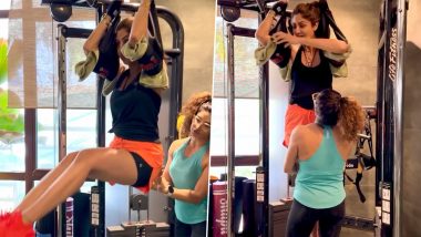 Shilpa Shetty Kundra Gives Major Fitness Goals As She Gives Glimpse of Her Core Workout Session (Watch Video)