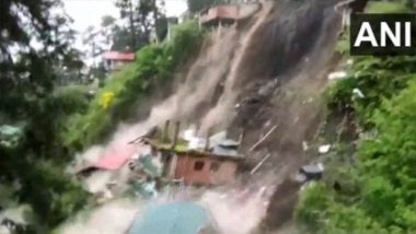 Shimla Landslide: Massive Landslide Strikes Summer Hill Area, Rescue Operation Underway (Watch Video)