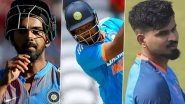 India's Squad for Asia Cup 2023: KL Rahul Nears Full Fitness, Shreyas Iyer Still On His Way to Recovery; Sanju Samson Set to Miss Out, Says Report