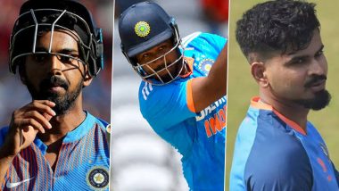 India's Squad for Asia Cup 2023: KL Rahul Nears Full Fitness, Shreyas Iyer Still On His Way to Recovery; Sanju Samson Set to Miss Out, Says Report