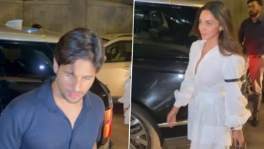 Sidharth Malhotra and Kiara Advani Step Out For Dinner Date After Their Film Shershaah Wins National Award (Watch Video)