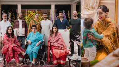 Sonam Kapoor and Husband Anand Ahuja Celebrate Son Vayu's First Birthday with Puja, Anil Kapoor Attends Ceremony (View Pics)