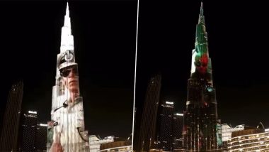 Jawan Trailer At Burj Khalifa: Shah Rukh Khan’s Reaction Is Unmissable at The Grand Launch In Dubai (Watch Video)