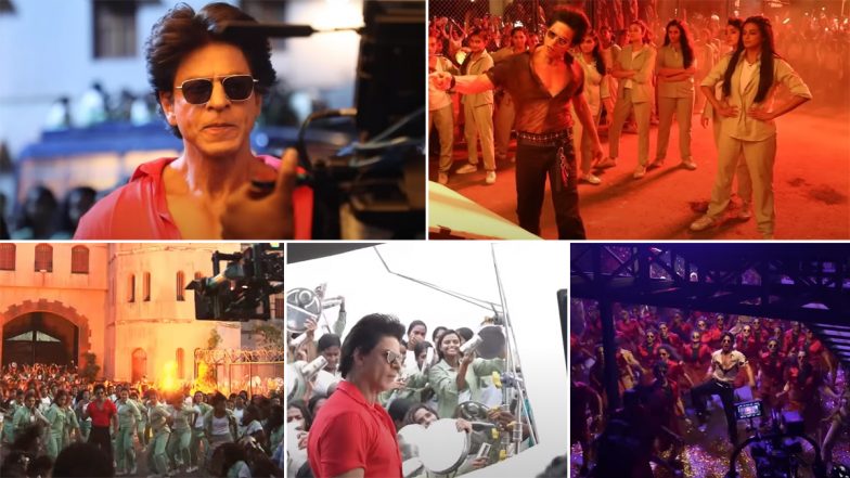 Jawan Song 'Zinda Banda': Makers Of Shah Rukh Khan's Film Shares Fun, Crazy, and Super-Energetic Behind-The-Scenes Moments From The Sets (Watch Video)