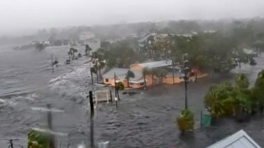 Tropical Storm Idalia Makes Landfall Near Keaton Beach in Florida, Causes Flooding in Steinhatchee (Watch Video)