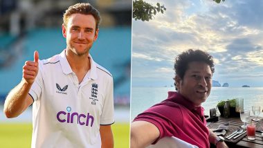‘A Phenomenal Career Draws to a Close...’ Sachin Tendulkar Pens Message for Stuart Broad As England Fast Bowler Retires After Ashes 2023
