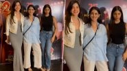 Suhana Khan, Navya Naveli Nanda, Shanaya Kapoor Ooze Charm As They Pose Together for Paparazzi at Dream Girl 2 Screening (Watch Video)