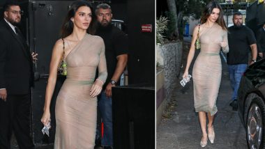 Kendall Jenner Stuns in One-Shouldered See-Through Outfit! View Pics of Supermodel’s Hot New Party Look