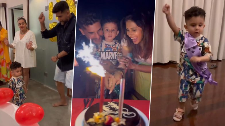 Suyyash Rai and Kishwer Merchant Celebrate Son Nirvair's Birthday in Maldives (Watch Video)