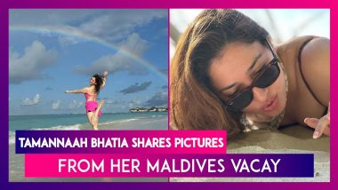 Tamannaah Bhatia Shares Pictures From Her Maldives Vacay, Looks Stunning In Pink Beachwear