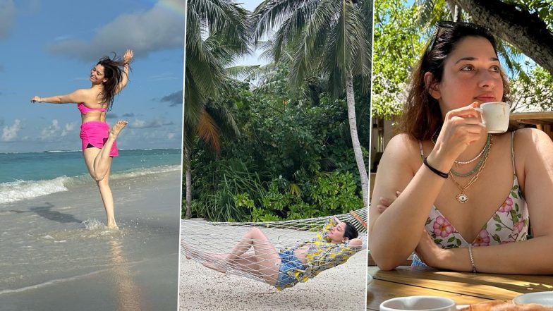 Tamannaah Bhatia Soaks in the Sun, Sand and Sea at Maldives! Jailer Actress’ Vacay Pics Are Unmissable