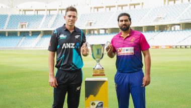 UAE vs NZ 1st T20I 2023 Live Streaming Online on FanCode: Watch Telecast of United Arab Emirates vs New Zealand Cricket Match on TV With Time in IST